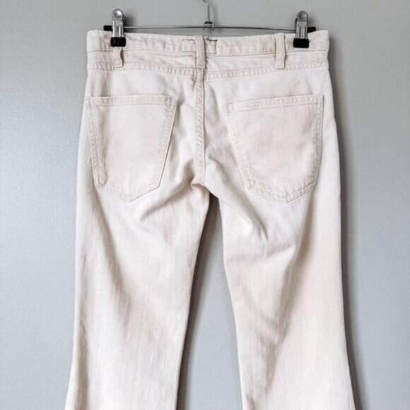Current/Elliott Slim 1970's Low Rise Bell Tan Jean Size 0/25 - Picture 5 of 7